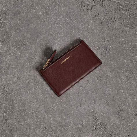 burberry two-tone leather zip card case|Burberry Two.